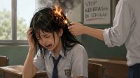 Viral Guru SMP di Sorong Bakar Rambut Siswa Saat Apel
