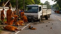 Viral! Truk Dikemudikan Bocah 11 Tahun Tabrak Rombongan Biksu di Thailand, 8 Tewas